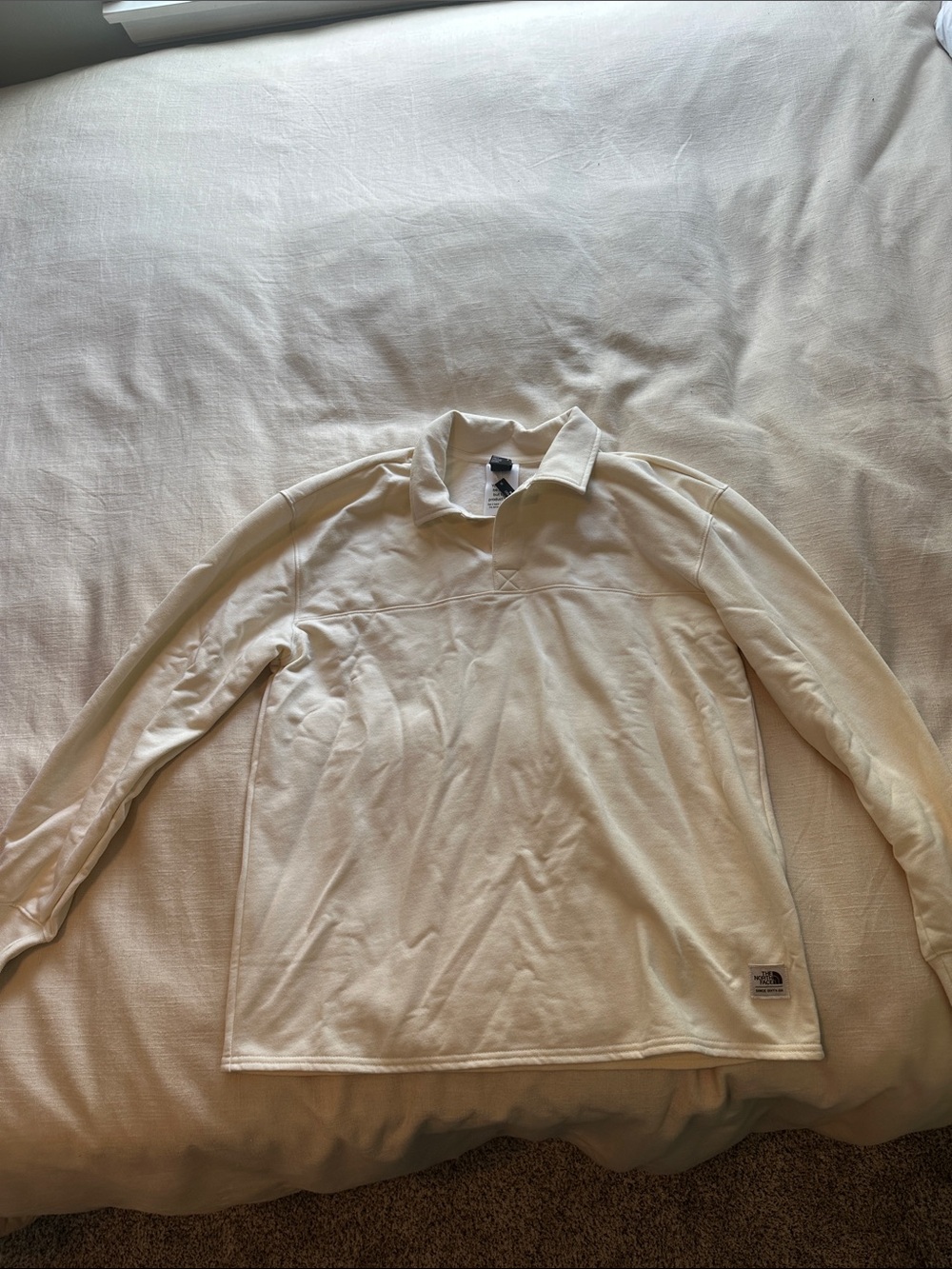 The North Face Men's Long-Sleeve Polo - Cream